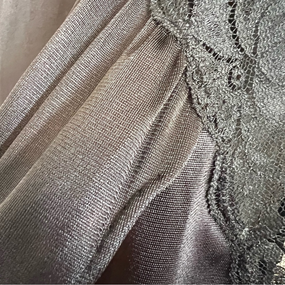 Vintage Val Mode High Slit Lace Slip - Picture 12 of 13